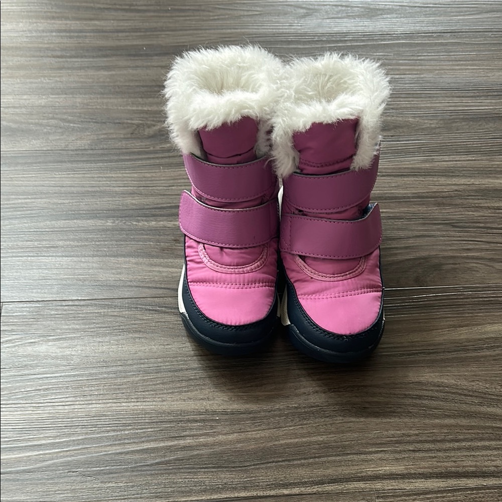 Sorel Pink and Black Winter Boots Insulated and Weather-Resistant